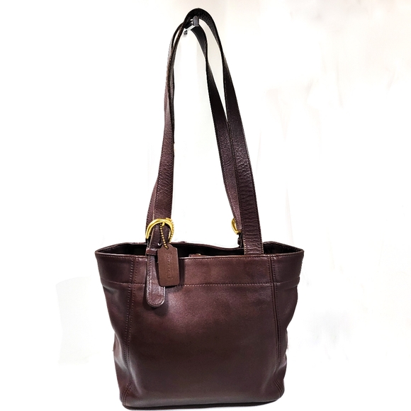 Coach Vintage Mahogany Brown Leather Purse - Picture 6 of 15